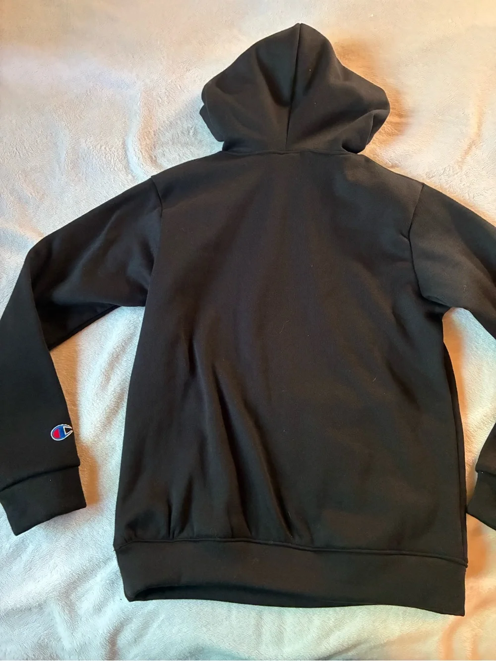 Champion Women’s Black Hoodie Rainbow Logo Size Medium